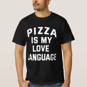 Camiseta Pizza é Minha Linguagem do Amor - Pizza Divertida