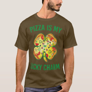 Camiseta Pizza É Minha Sortuda Pizza Charm Shamrock Rua Pat
