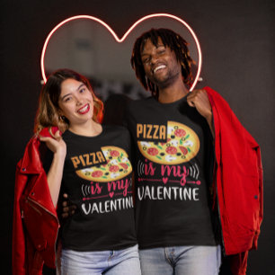 Camiseta Pizza É Minha Unisex De Festa Engraçada De Namorad