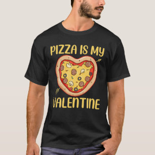 Camiseta Pizza É O Meu Namorados De Pizza Em Forma De Cora
