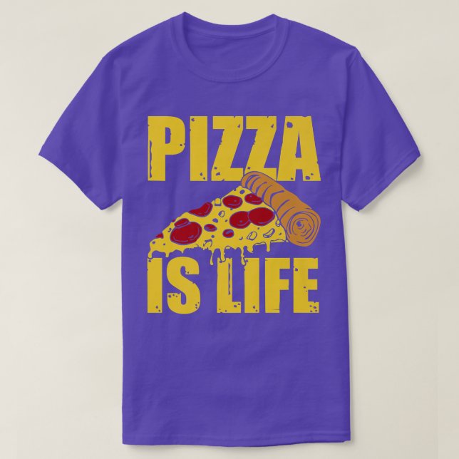 Camiseta Pizza É Pizza De Queijo E Pepperoni Com Pizza 173 (Frente do Design)