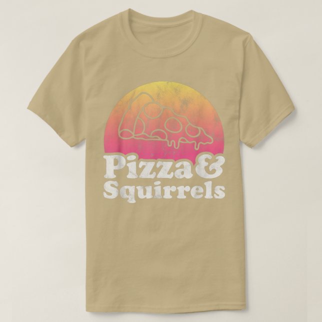 Camiseta Pizza E Quadrinhos Ou Esquilo 14222966 (Frente do Design)