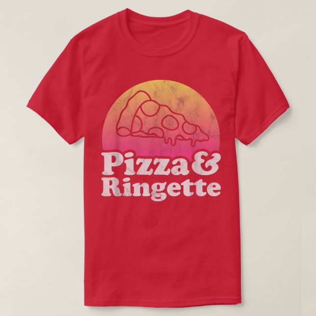 Camiseta Pizza e Ringette (Frente do Design)