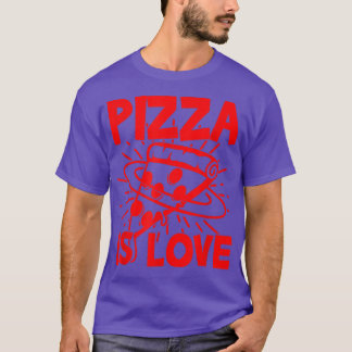 Camiseta Pizza é Roupa de Adoramento de Pizza para Valentin