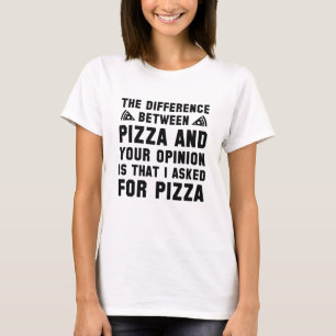 Camiseta Pizza E Sua Opinião
