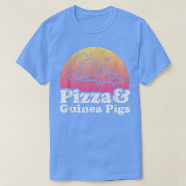 Camiseta Pizza e Suínos guineenses ou Suínos guineenses (Frente do Design)