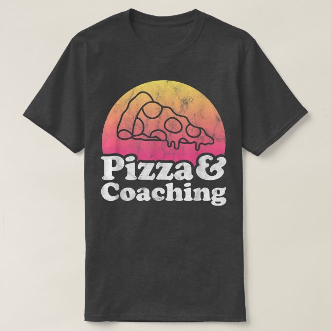 Camiseta Pizza e Treinamento ou Treinador (Frente do Design)
