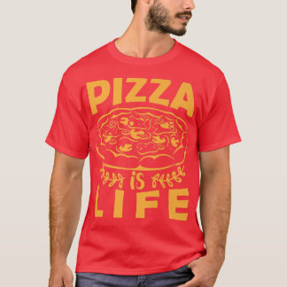 Camiseta Pizza é Vida Engraçada Pizza Pizza Pizza Pizza Por