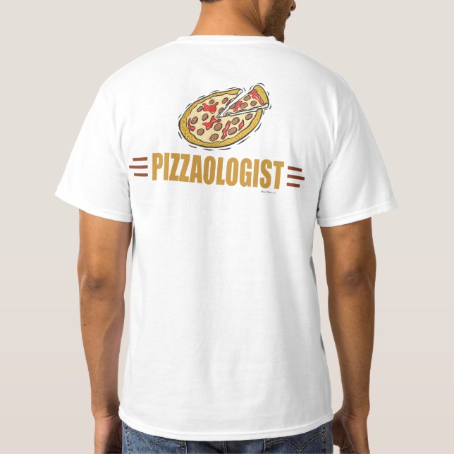 Camiseta Pizza Engraçada (Verso)