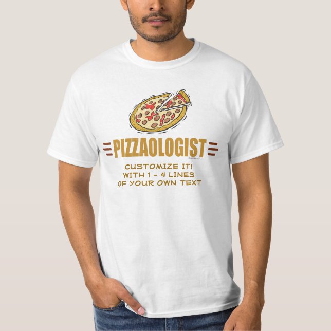 Camiseta Pizza Engraçada (Frente)