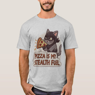 Camiseta Pizza Engraçada Cat Ninja Warrior T-Shirt & Gifts