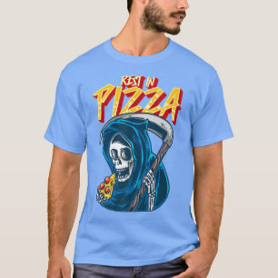 Camiseta Pizza Engraçada Coloca Ceifador Na Pizza