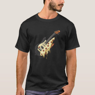 Camiseta Pizza engraçada com roupa de violão para adultos e