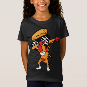 Camiseta Pizza Engraçada Dabbing Pepperoni Pizza Dancing