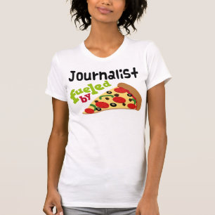 Camiseta Pizza (engraçada) do journalista