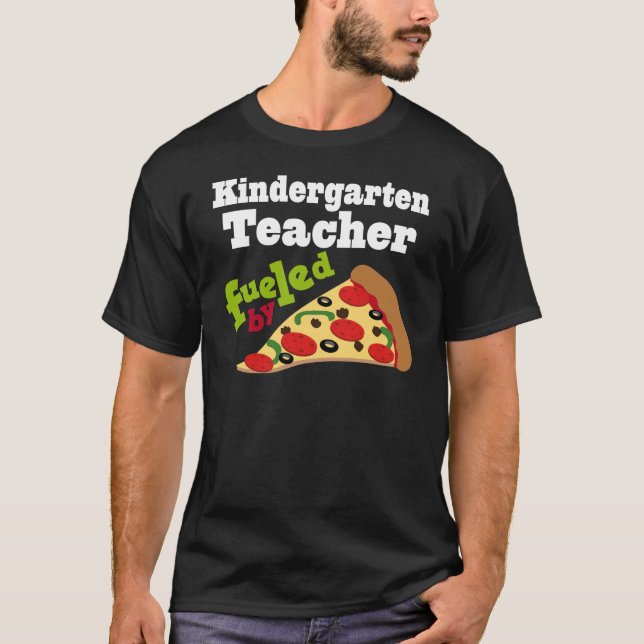 Camiseta Pizza (engraçada) do professor de jardim de (Frente)