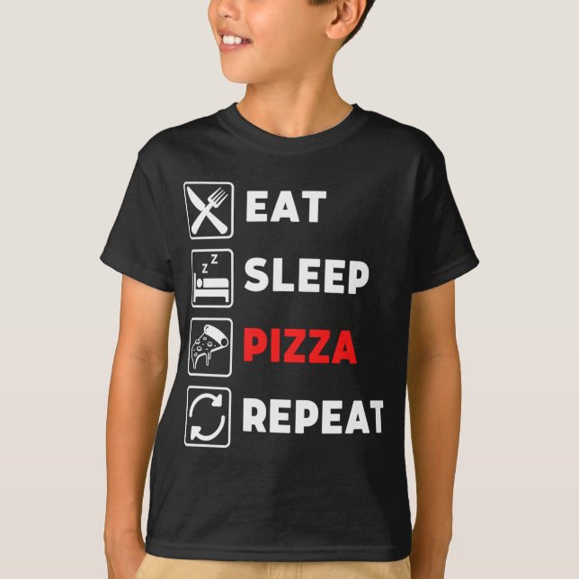 Camiseta Pizza Engraçada Ideia do Presente - Pizza (Frente)