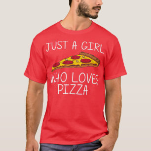 Camiseta Pizza Engraçada Para Meninas Crianças Comidas Ital