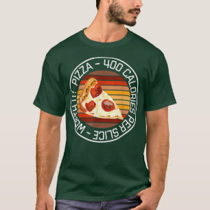 Camiseta Pizza Engraçada Pizza Diet 400 Calorias por Pasta 
