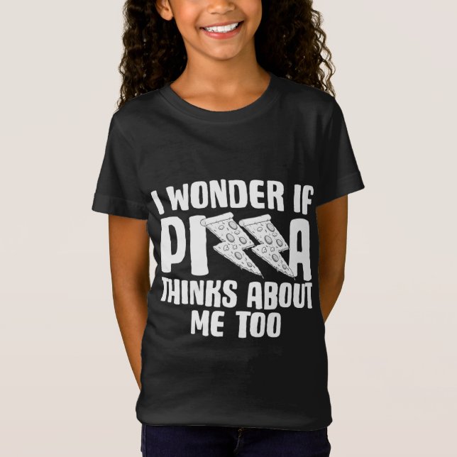 Camiseta Pizza Engraçada Presente Para Homens Mulheres Cria (Frente)