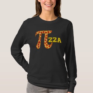 Camiseta Pizza Engraçada Símbolo de Matemática Pizza Amante