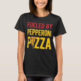 Camiseta Pizza Engraçado Pepperoni