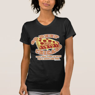 Camiseta Pizza Estilo Deep Chicago