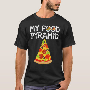 Camiseta Pizza Fatia Minha Pirâmide de Comida