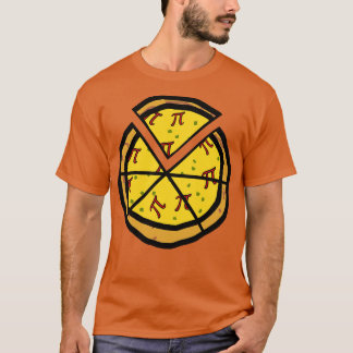 Camiseta Pizza fatiada para fãs de matemática famosos