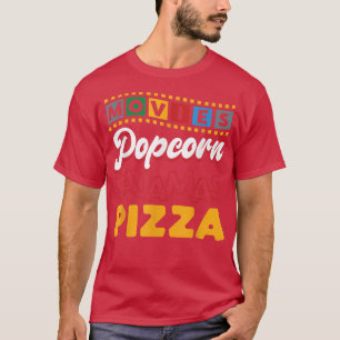 Camiseta Pizza Filme Assistindo Pipoca