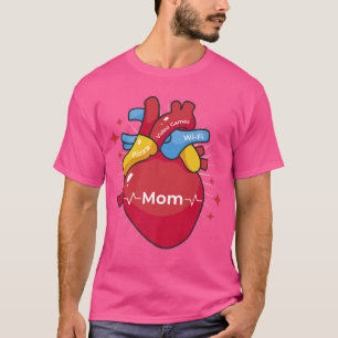 Camiseta Pizza Games Wifi Mãe Dia de os namorados 16403236