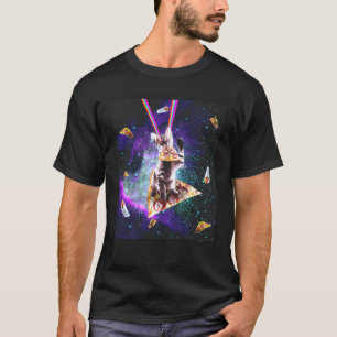 Camiseta Pizza Gato do Espaço Exterior  Burrito de Taco Las