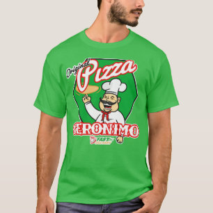Camiseta Pizza Geronimo do Dr. Who