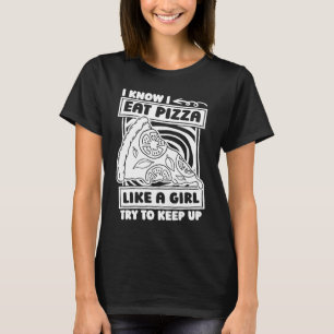 Camiseta Pizza Girl Italiana Comida Pizzeria Pizza