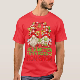 Camiseta Pizza Gnome Red Buffalo A Vida Da Xadrez É Melhor
