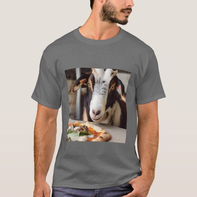 Camiseta Pizza GOAT (Frente)