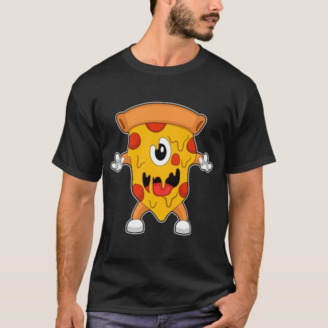 Camiseta Pizza Halloween (Frente)