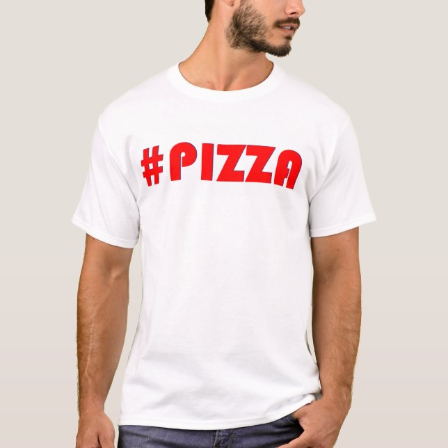 Camiseta Pizza (Hashtag) (Frente)