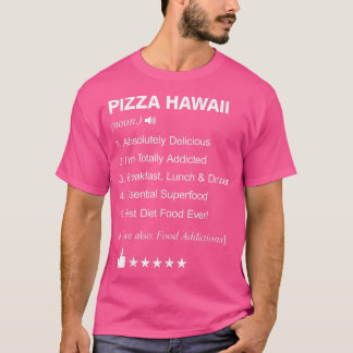Camiseta Pizza Havaí Definição Significando Engraçado