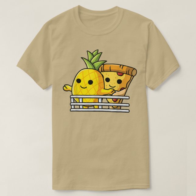 Camiseta Pizza Hawaii Abata Abacaxi E Pizza Em Sh (Frente do Design)