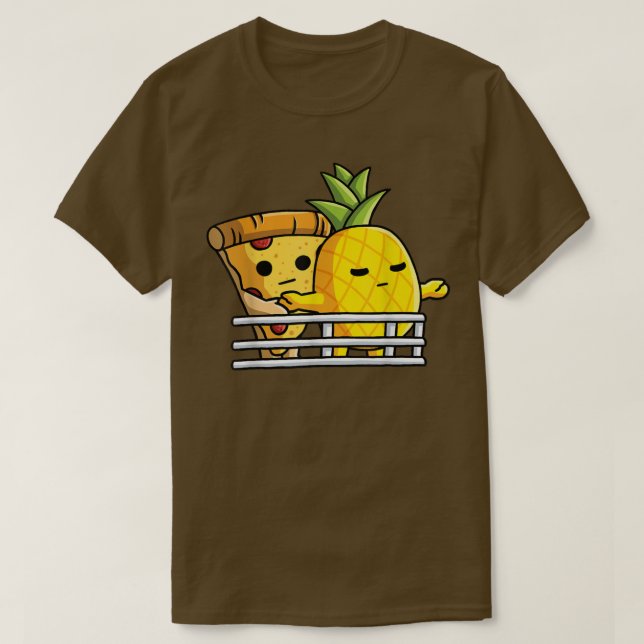 Camiseta Pizza Hawaii Abata Abacaxi E Pizza Em Sh (Frente do Design)