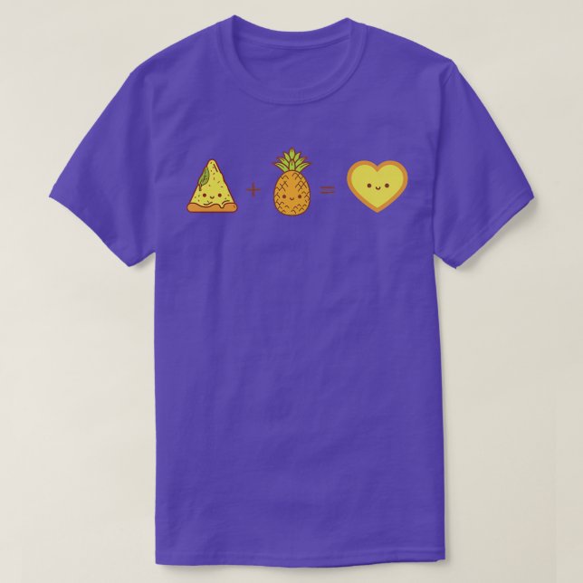 Camiseta Pizza Hawaii Design para Pineapple Pizza Lover (Frente do Design)