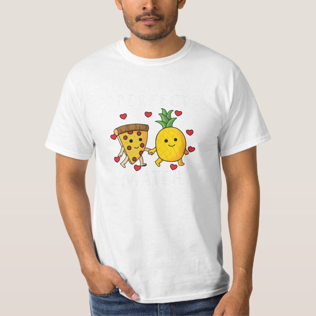 Camiseta Pizza Hawaii Pineapple Pizza Comida (Frente)