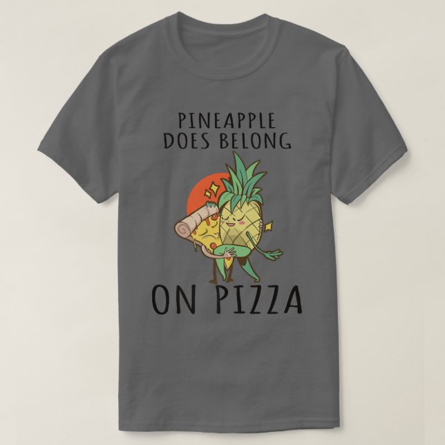 Camiseta Pizza Hawaii Pineapple Pizza Comida 695 (Frente do Design)