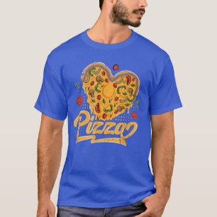 Camiseta Pizza Heart Pizzaholic Fast Comida Pizza Lovers