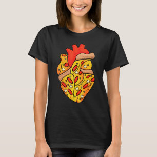 Camiseta Pizza Heart Slice Neapolitan Pizzeria Pizzaiolo Cr