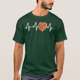 Camiseta Pizza Heartbeat Pizza Comida Pulso Foodie Pizz