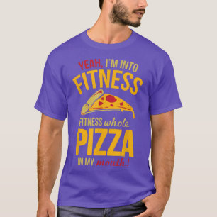 Camiseta Pizza Inteira De malhação Na Minha Boca