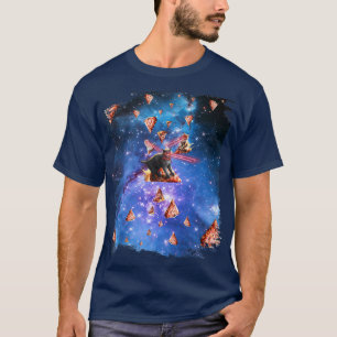 Camiseta Pizza Invasora De Gatos A Laser Espacial, Gatos Ga