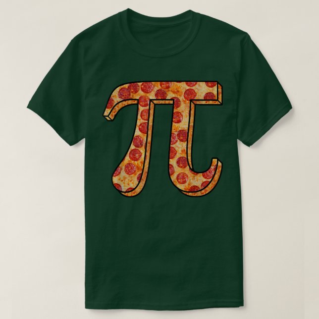 Camiseta Pizza IP Dia Engraçado Comida 3 (Frente do Design)